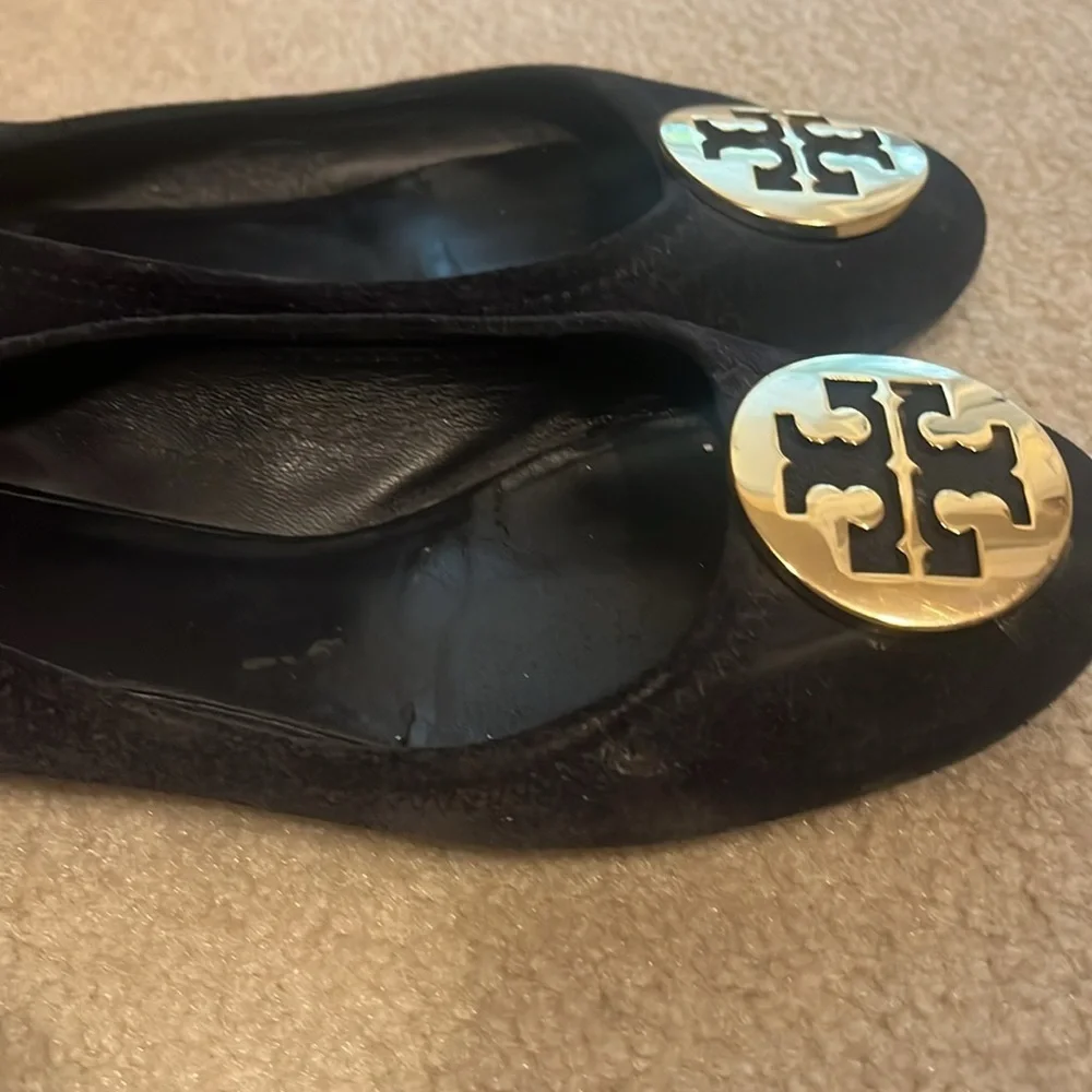 Tory Burch navy flats